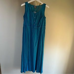 J Jill ~new ~Cotton and silk Sleeveless Maxi Dress